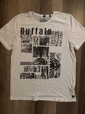 Buffalo David Bitton white city tshirt